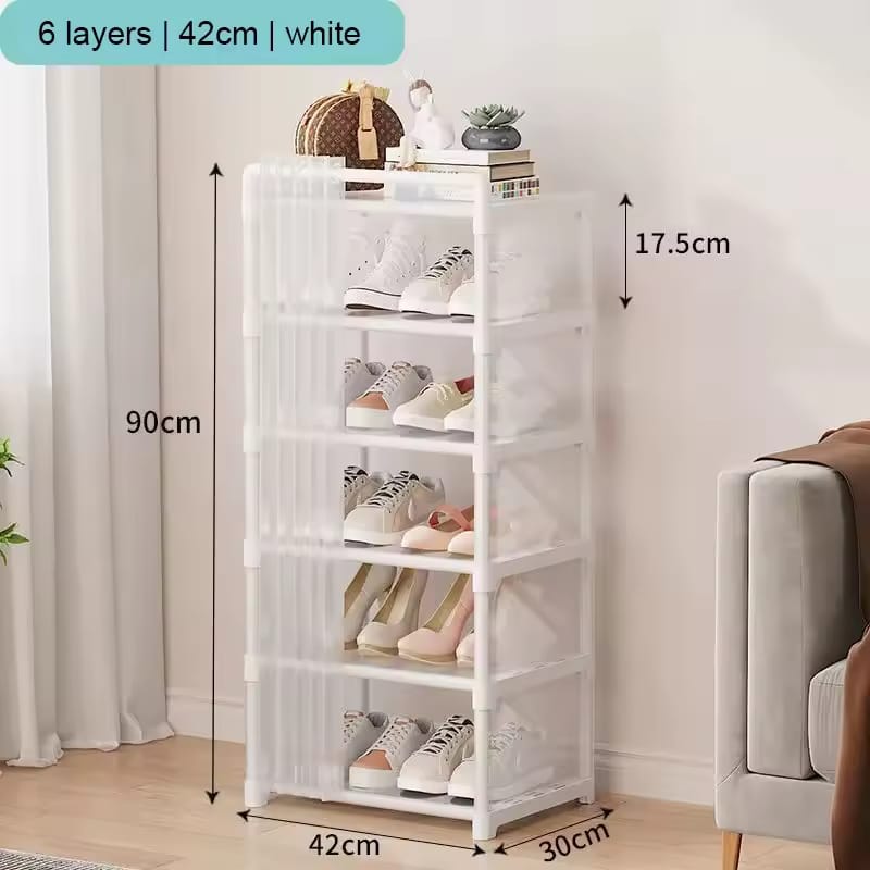 LAYER CURTAIN SHOE RACK