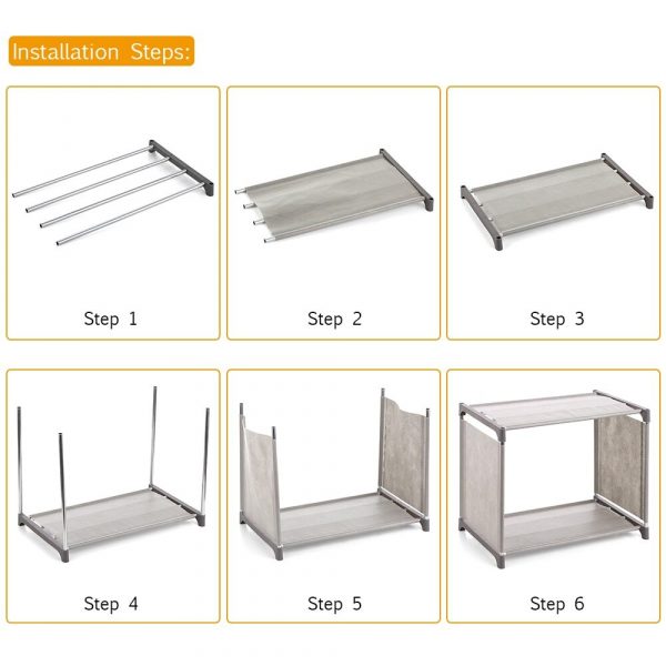 MULTIPURPOSE 4LAYER OXFORD STORAGE RACK ✅