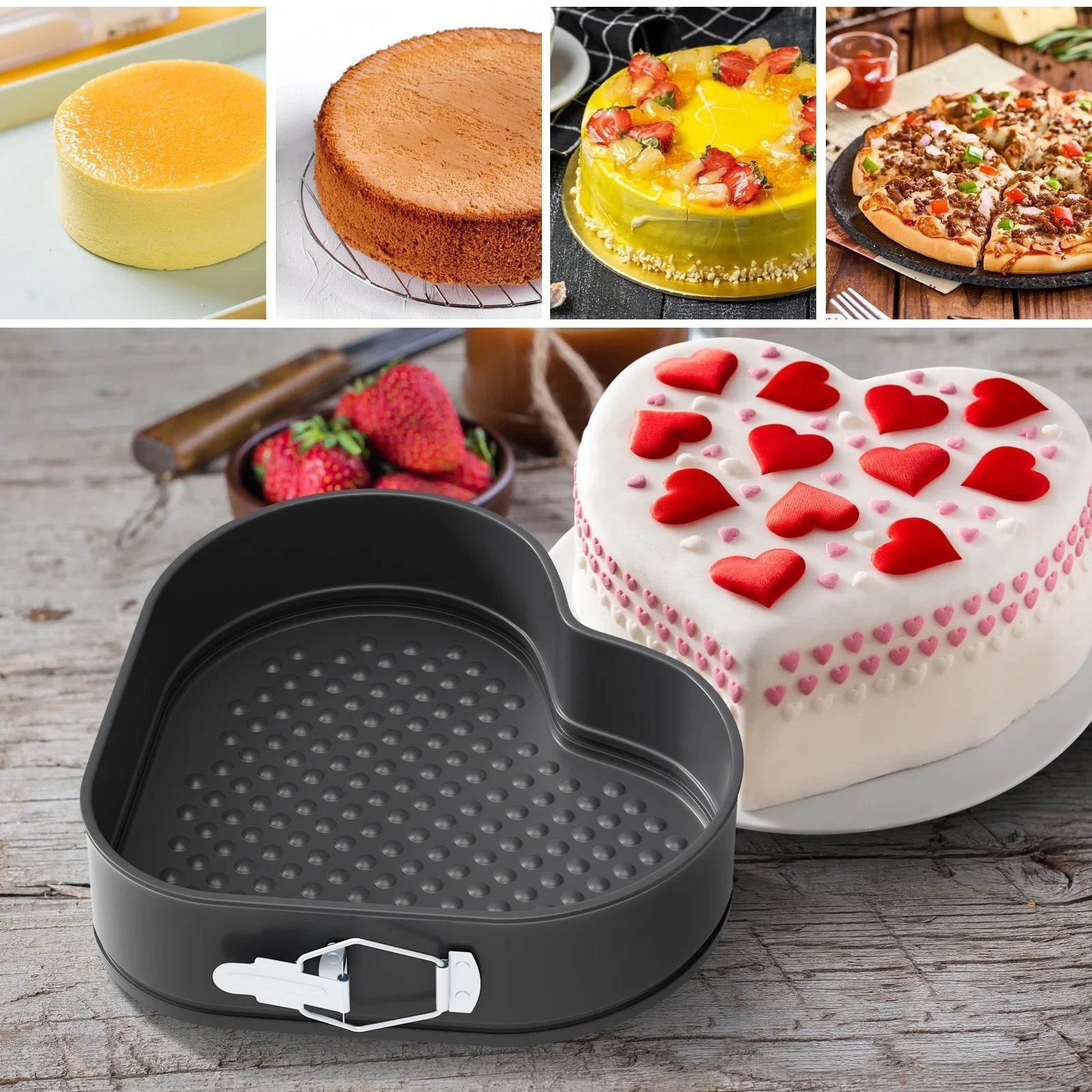 NONSTICK CHEESE CAKE PAN CAKE MOLD 3PCS SET