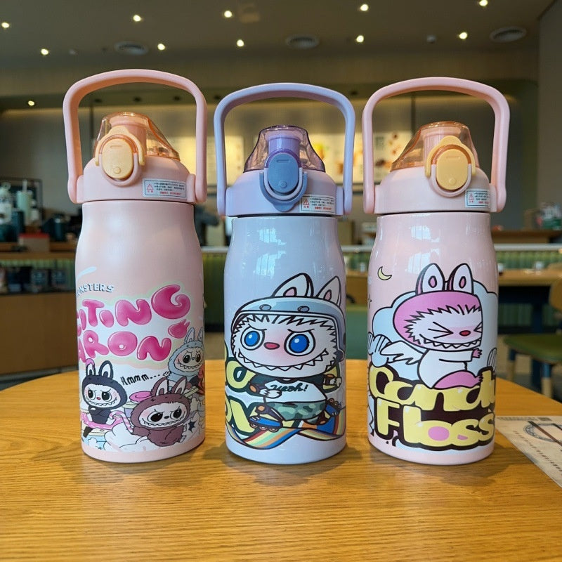STYLISH CARTOON STAINLESS STEEL WATER BOTTLE