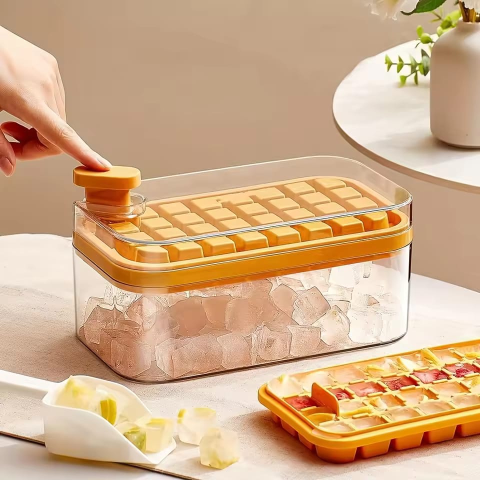 PREMIUM ICE CUBE STORAGE BOX WITH TRAY