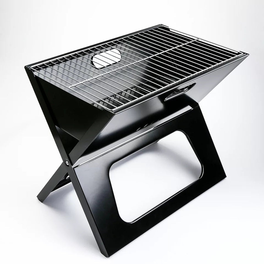 FOLDABLE PORTABLE CHARCOAL BBQ GRILL