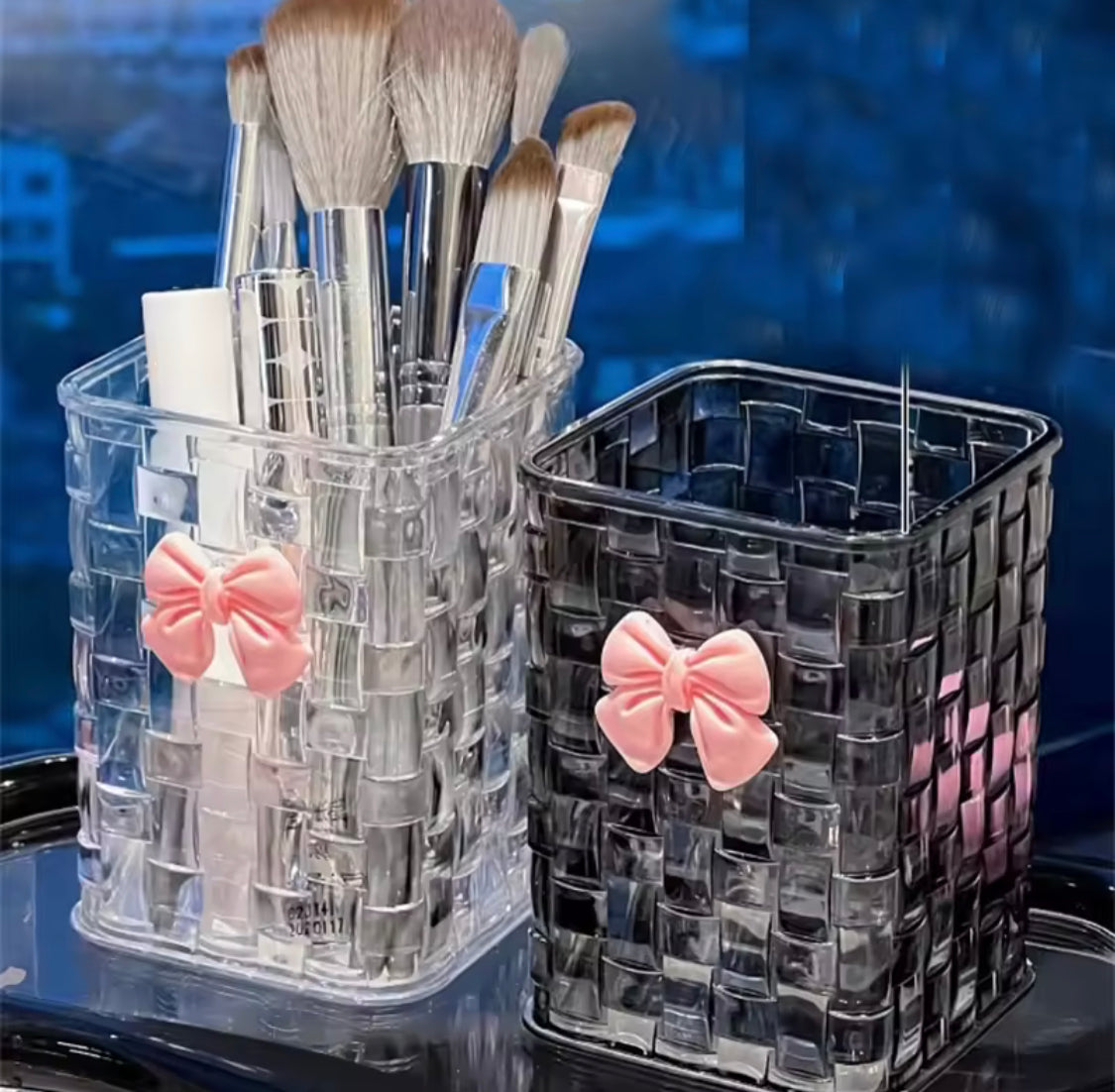 ACRYLIC MULTIPURPOSE MAKEUP BRUSH HOLDER