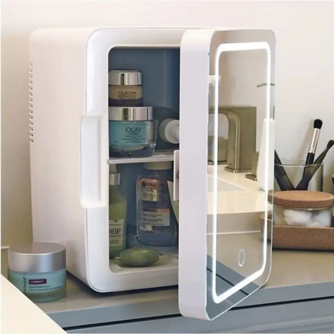 MINI MAKEUP FRIDGE: AC/DC COOLER & WARMER FOR BEAUTY & SKINCARE | HOME & CAR USE