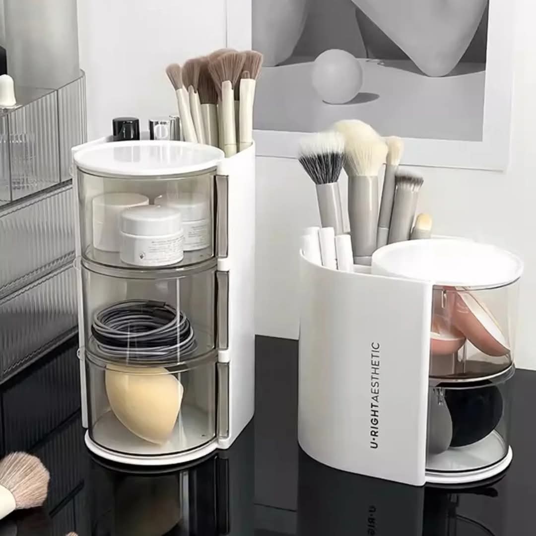 360 ROTATING DESKTOP COSMETICS ORGANIZER