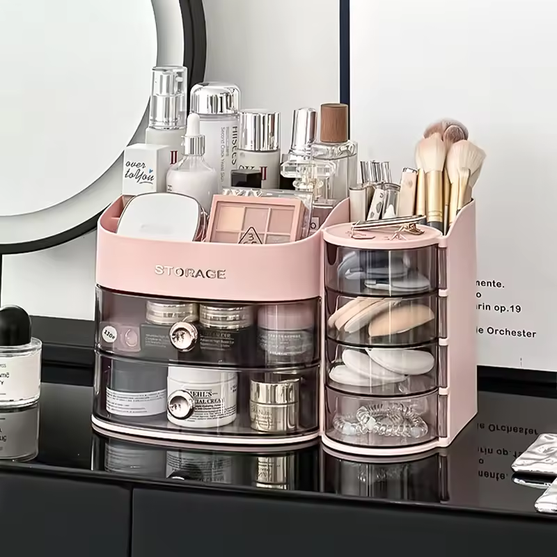 STYLISH COSMETICS VANITY STORAGE ORGANIZER WITH DRAWER