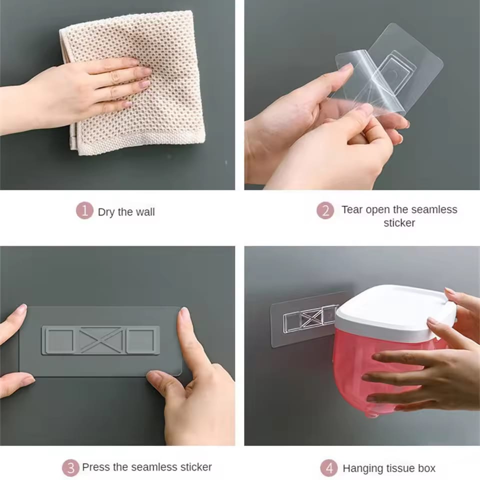 WALL MOUNTED BATHROOM TISSUE BOX