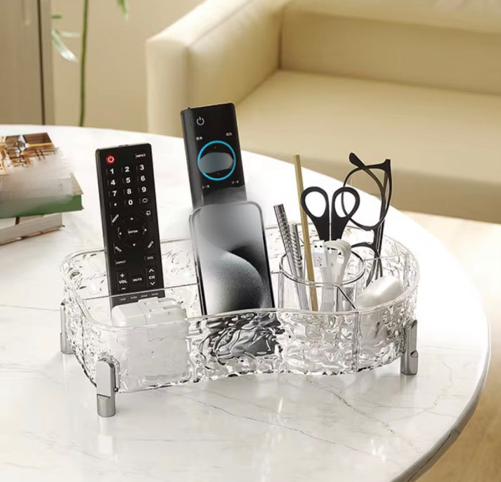 LUXURY DESKTOP GLACIER MAKEUP BRUSH ORGANIZER