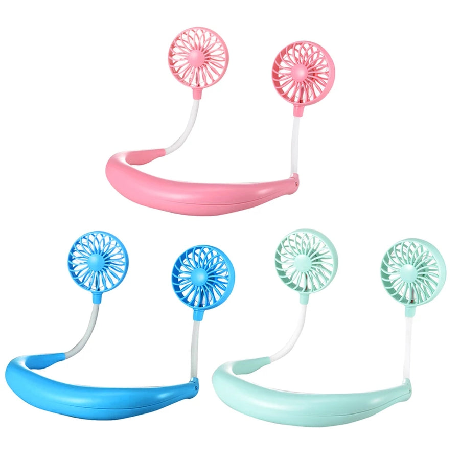 PORTABLE HANGING NECK FAN RECHARGEABLE