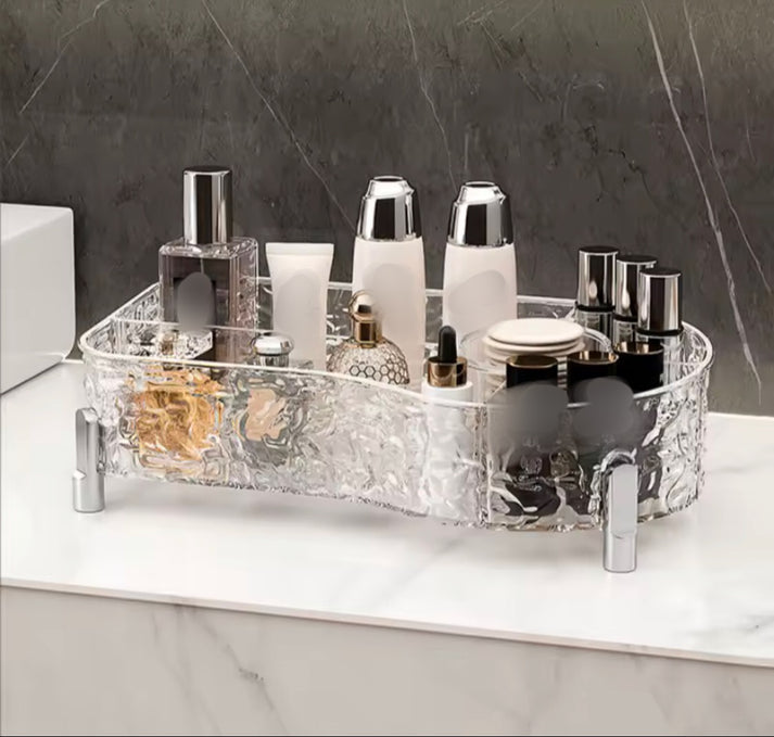 LUXURY DESKTOP GLACIER MAKEUP BRUSH ORGANIZER