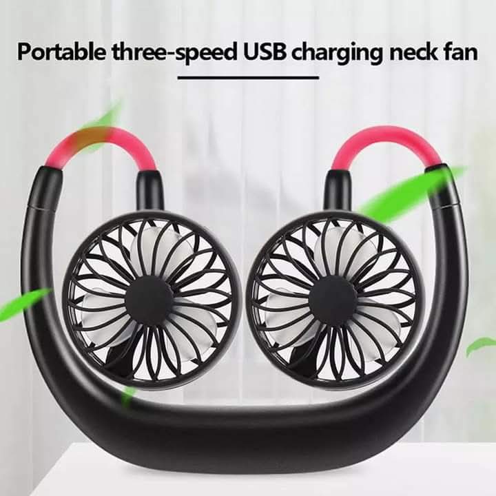 PORTABLE HANGING NECK FAN RECHARGEABLE