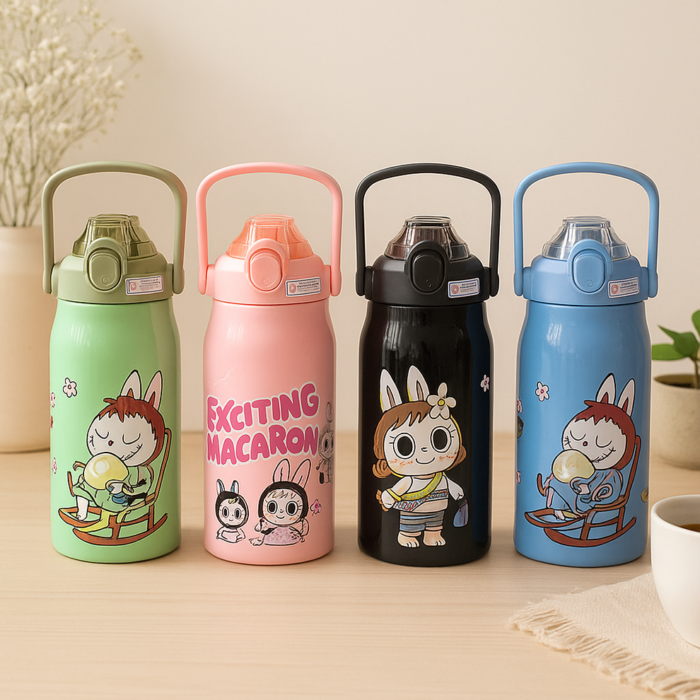 STYLISH CARTOON STAINLESS STEEL WATER BOTTLE