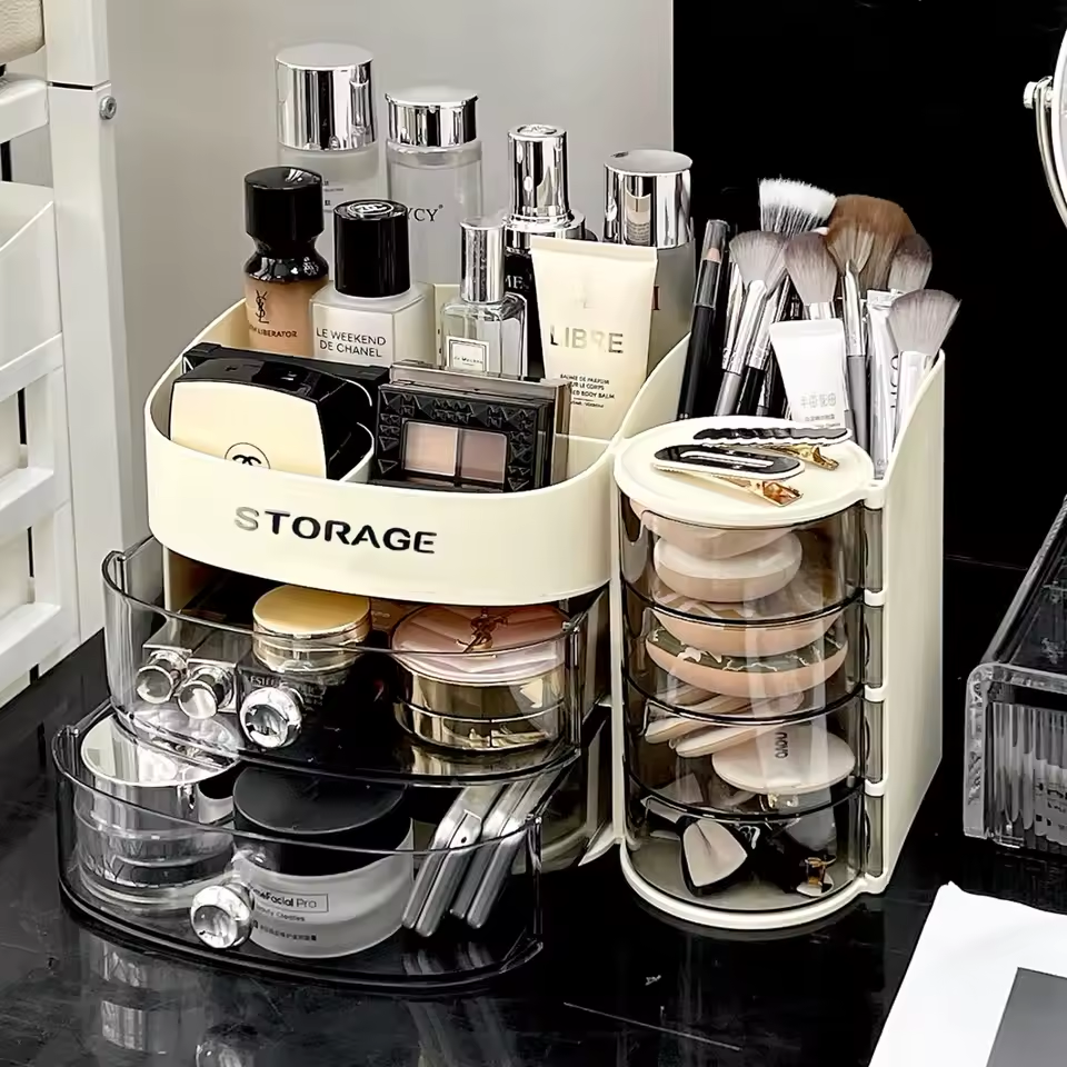 STYLISH COSMETICS VANITY STORAGE ORGANIZER WITH DRAWER