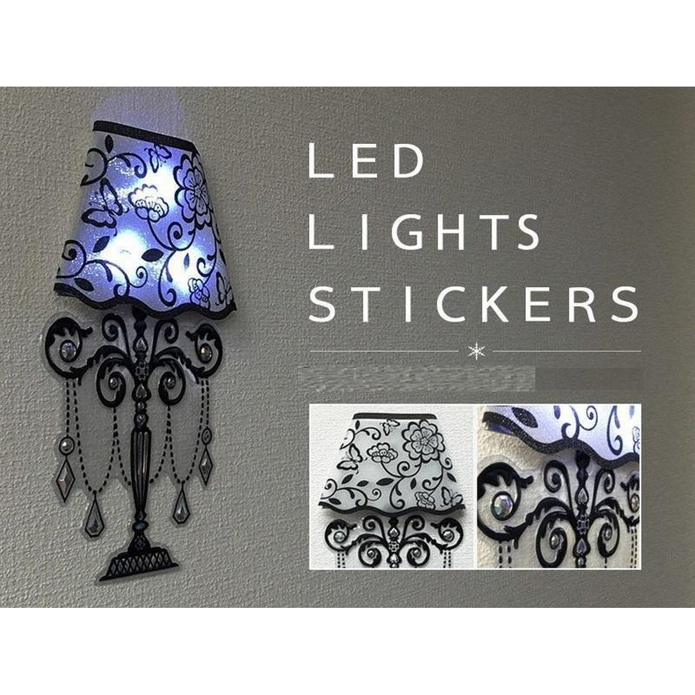 3D WALL LED LIGHT LAMP STICKER