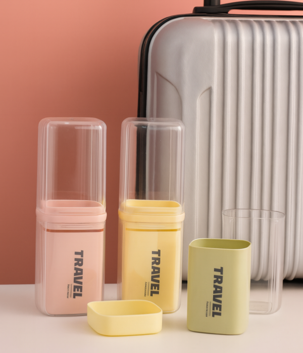 MULTIFUNCTIONAL PORTABLE ACRYLIC TOOTHBRUSH HOLDER ✅