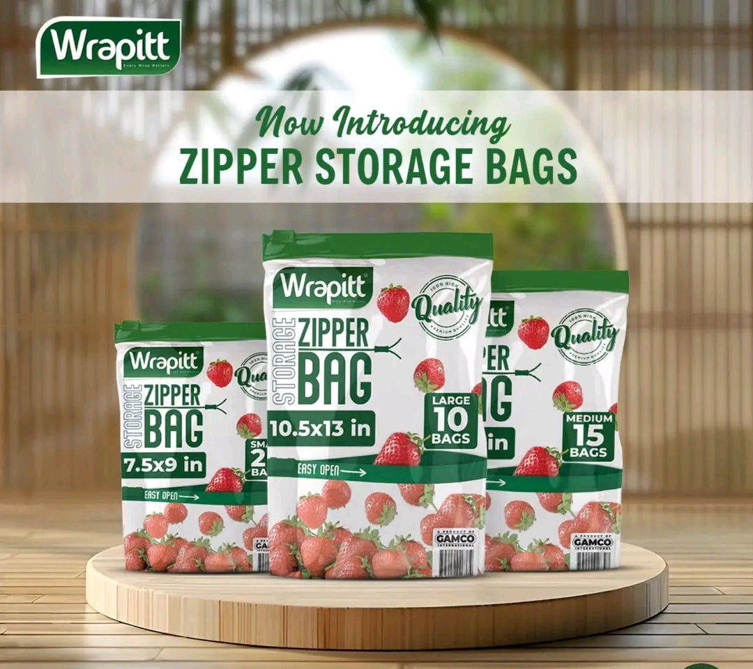 ZIPPER STORAGE BAGS