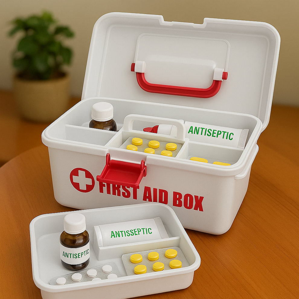 IMPERIAL BRAND FIRST AID KIT BOX COMPACT & ORGANIZED