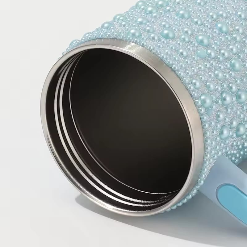 PEARL RHINESTONE TUMBLER (STAINLESS STEEL)