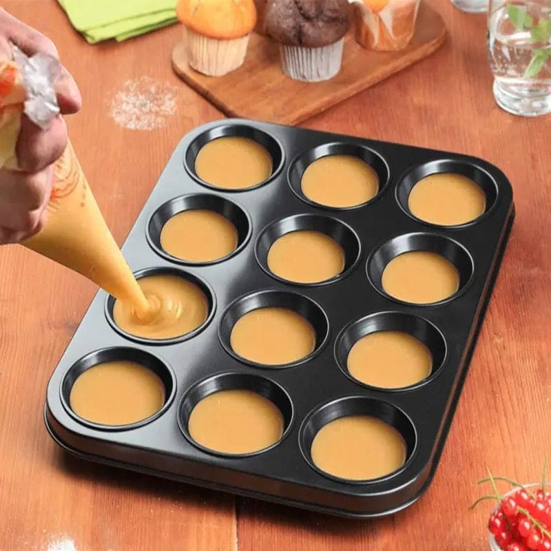 NON STICK MUFFIN TRAY, CUPCAKE MUFFIN ✅