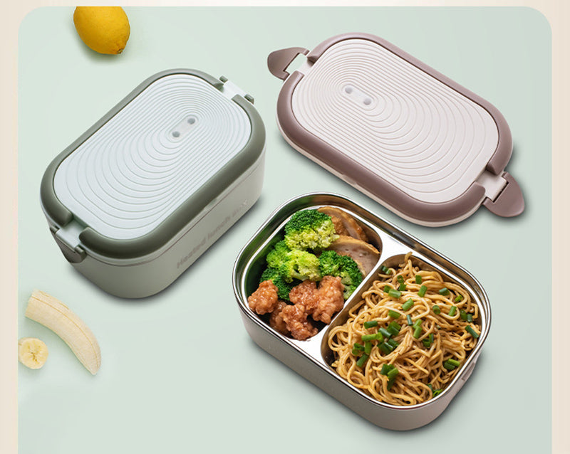 ELECTRIC HEATED LUNCH BOX (STAINLESS STEEL) ✅