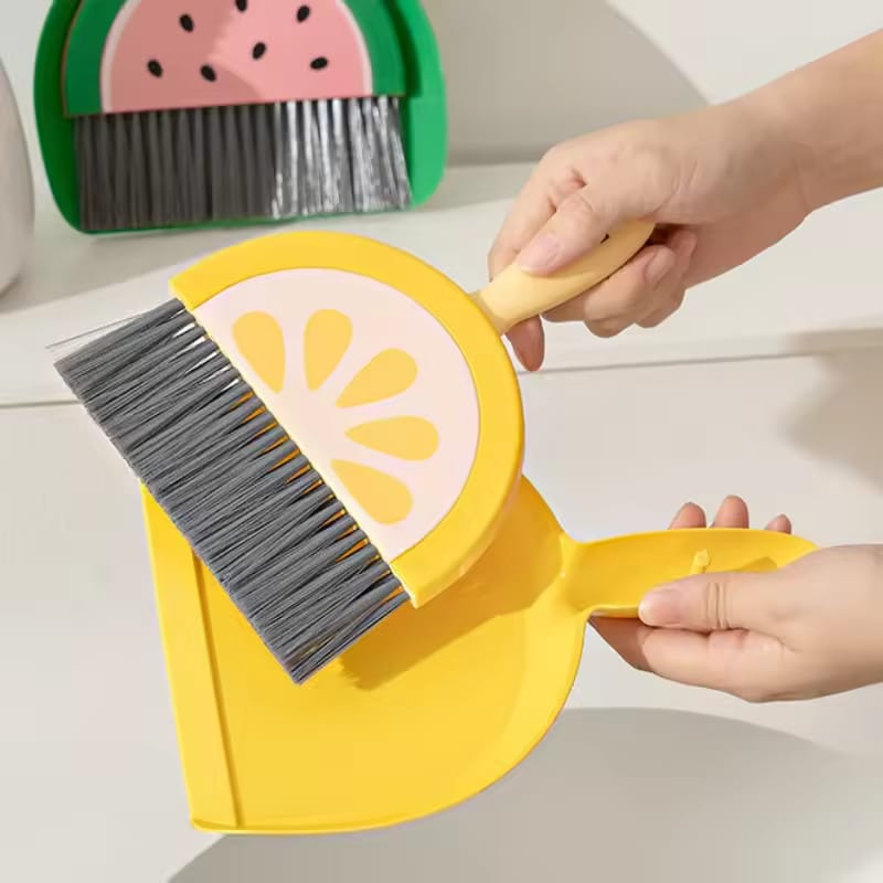MINI DESKTOP BROOM & DUSTPAN SET ✅