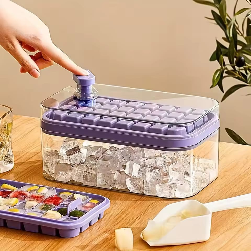 PREMIUM ICE CUBE STORAGE BOX WITH TRAY
