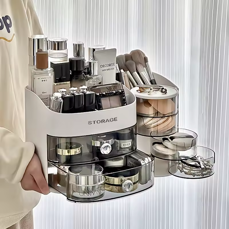 STYLISH COSMETICS VANITY STORAGE ORGANIZER WITH DRAWER