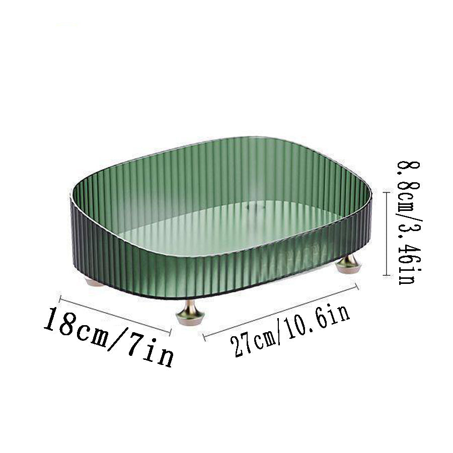 CLEAR DESKTOP ACRYLIC COSMETICS STORAGE TRAY