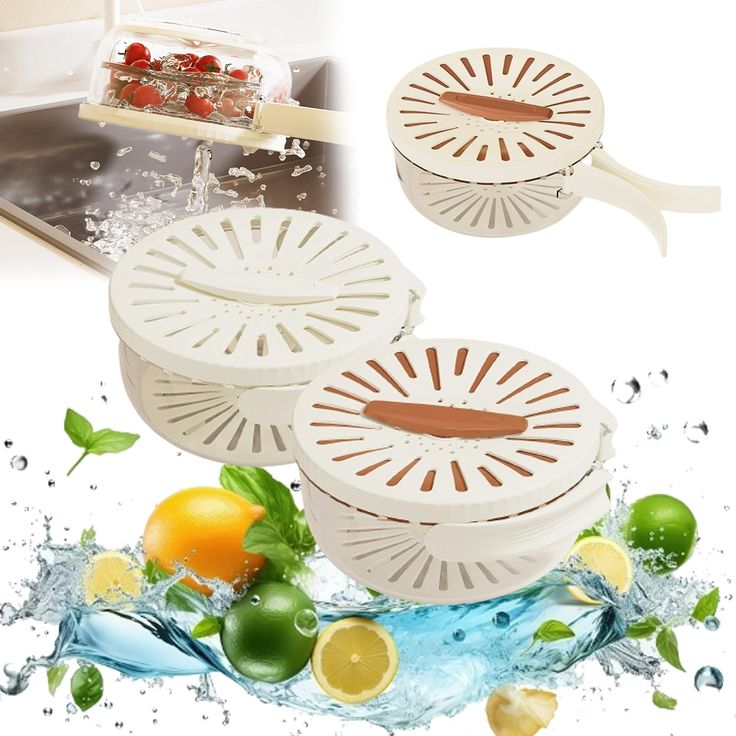 MULTIFUNCTIONAL FRUIT AND VEGETABLE DRAINING BASKET WITH LID