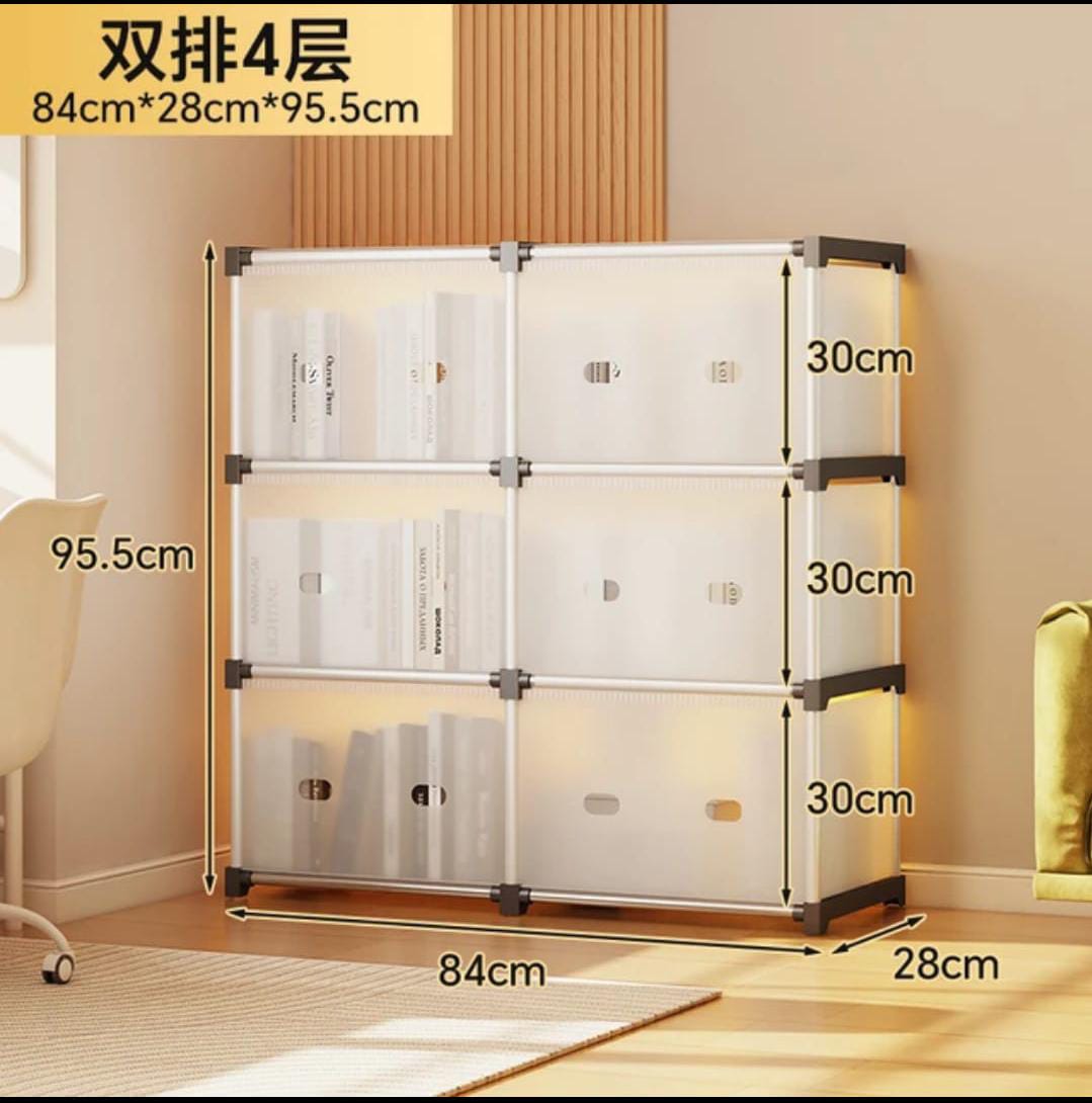 DUST-PROOF MULTIPURPOSE STORAGE SHELF RACK