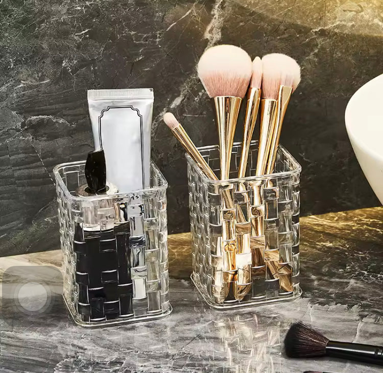ACRYLIC MULTIPURPOSE MAKEUP BRUSH HOLDER