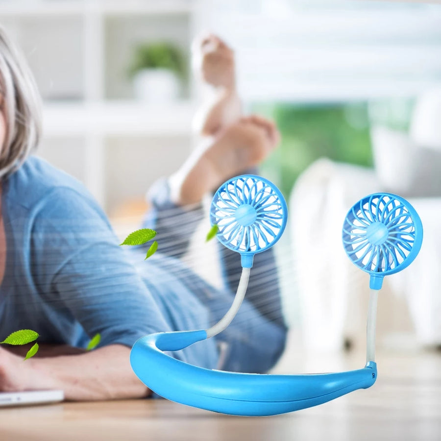 PORTABLE HANGING NECK FAN RECHARGEABLE