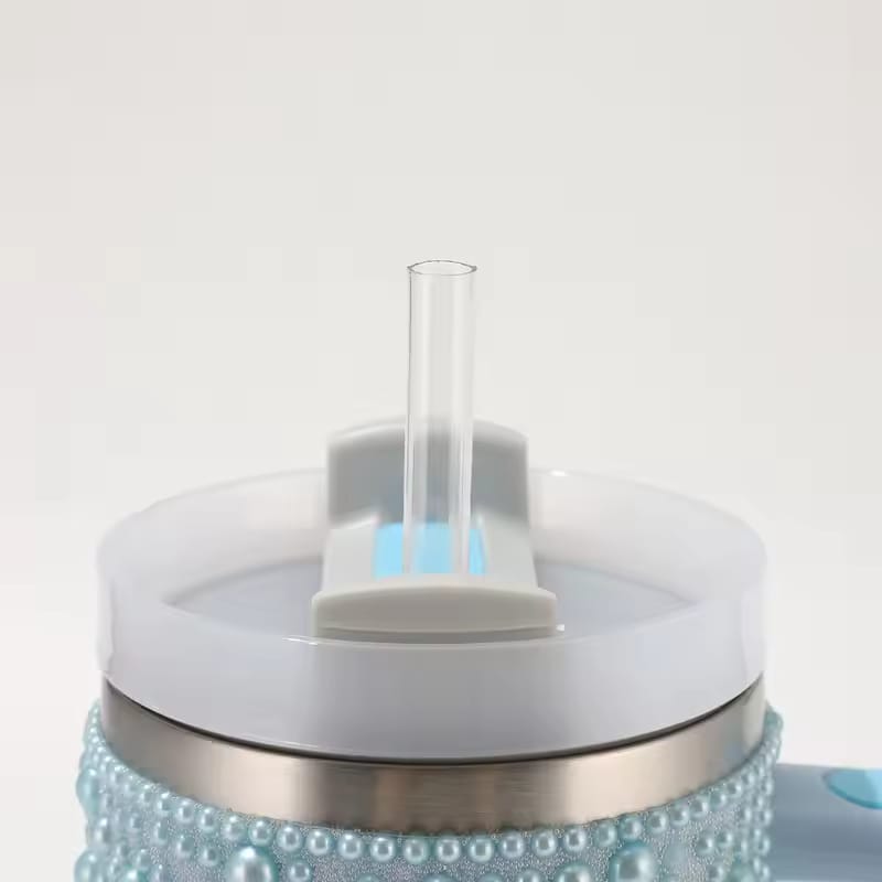 PEARL RHINESTONE TUMBLER (STAINLESS STEEL)