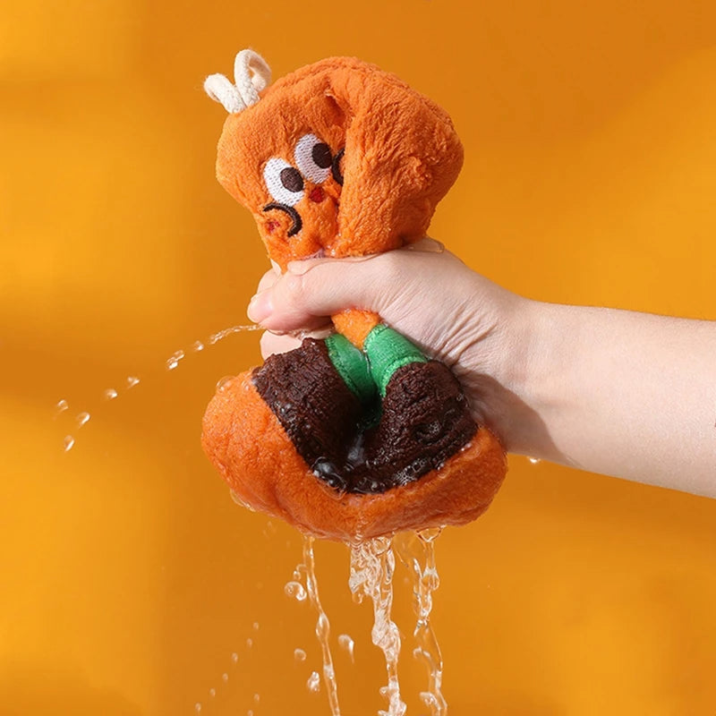 CUTE BREAD & CHEESE HANGING HAND TOWEL