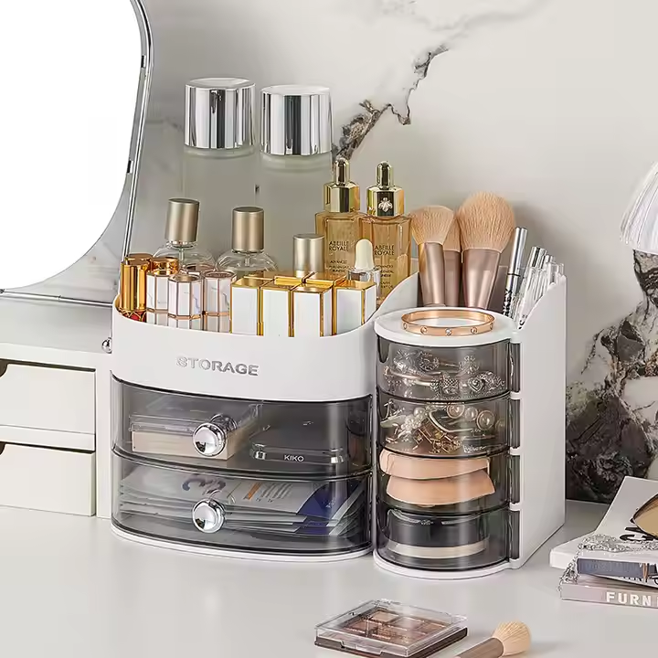 STYLISH COSMETICS VANITY STORAGE ORGANIZER WITH DRAWER