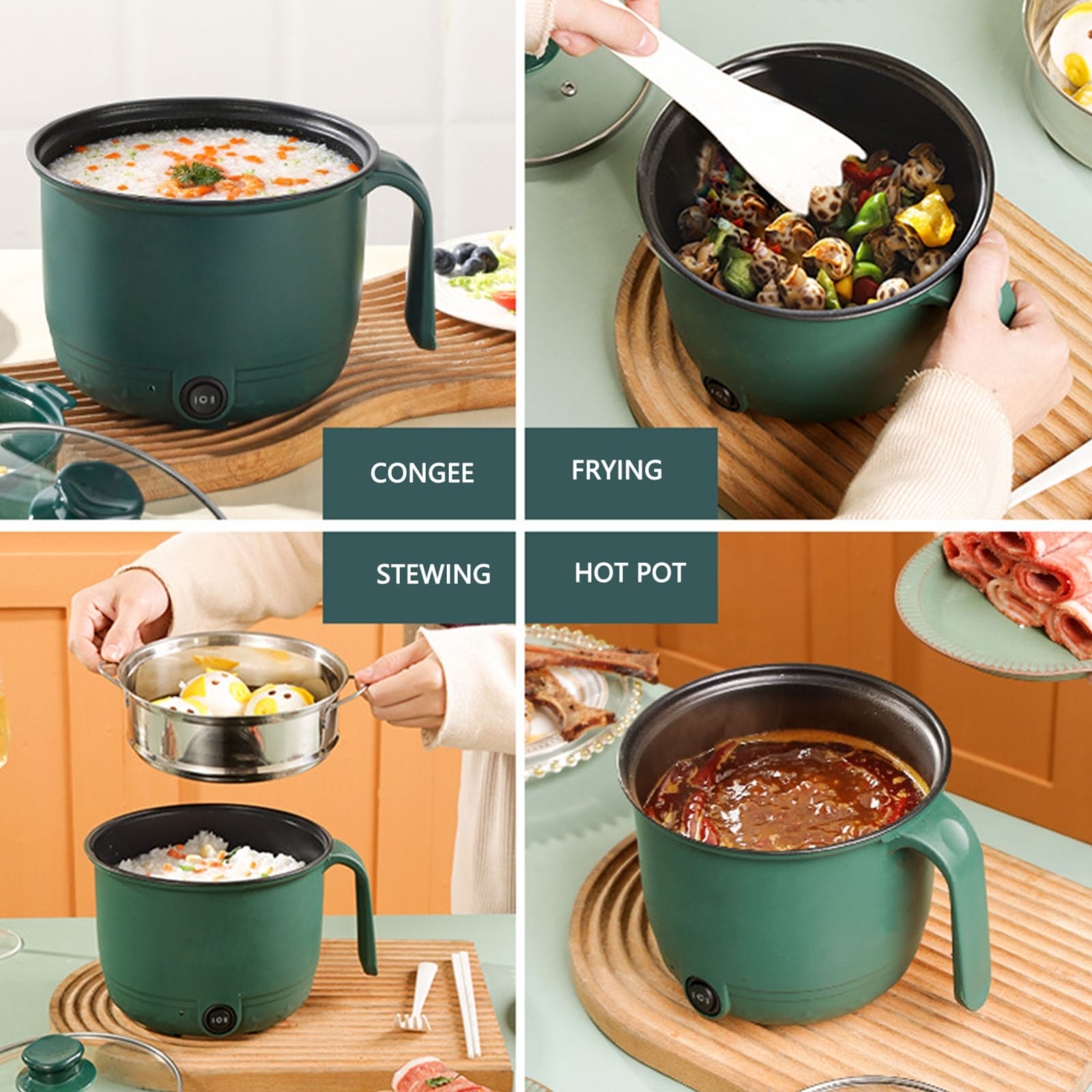 MULTIFUNCTIONAL MINI ELECTRIC COOKING HOTPOT