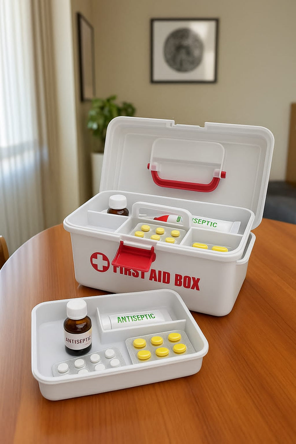 IMPERIAL BRAND FIRST AID KIT BOX COMPACT & ORGANIZED