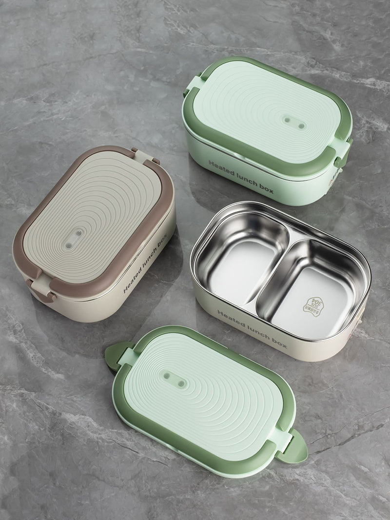 ELECTRIC HEATED LUNCH BOX (STAINLESS STEEL) ✅