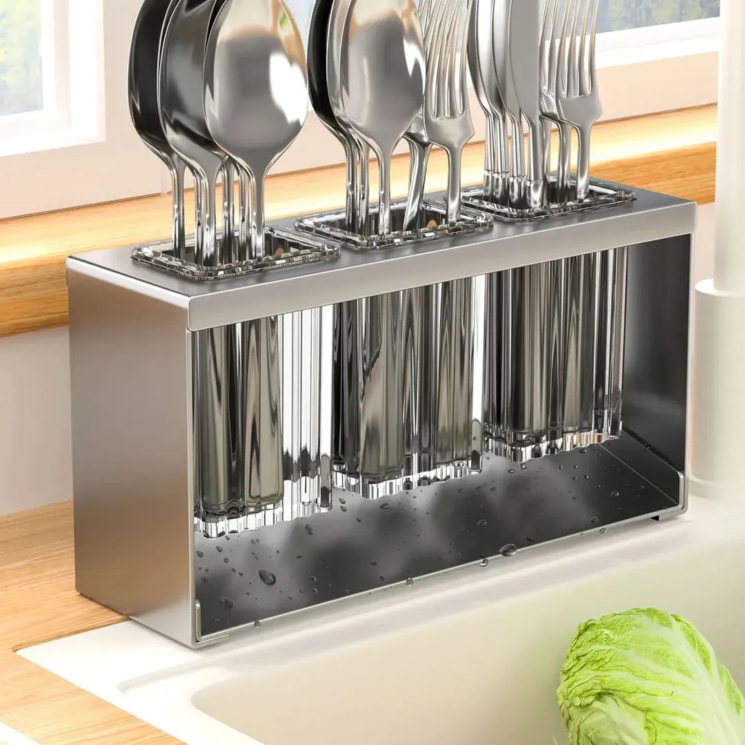 PREMIUM COUNTERTOP CUTLERY DRYING HOLDER