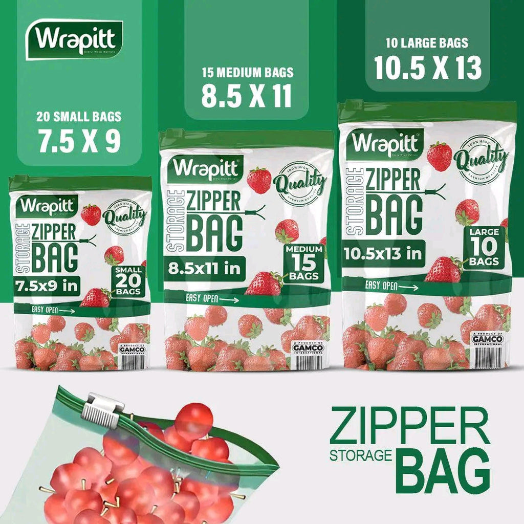 ZIPPER STORAGE BAGS