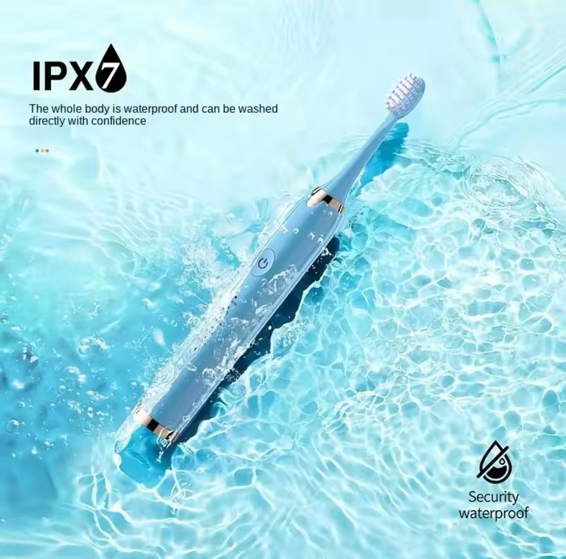 RECHARGEABLE ULTRASONIC ELECTRIC TOOTHBRUSH