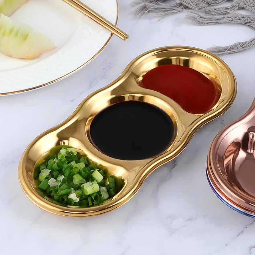 STAINLESS STEEL 3 PORTION TRAY