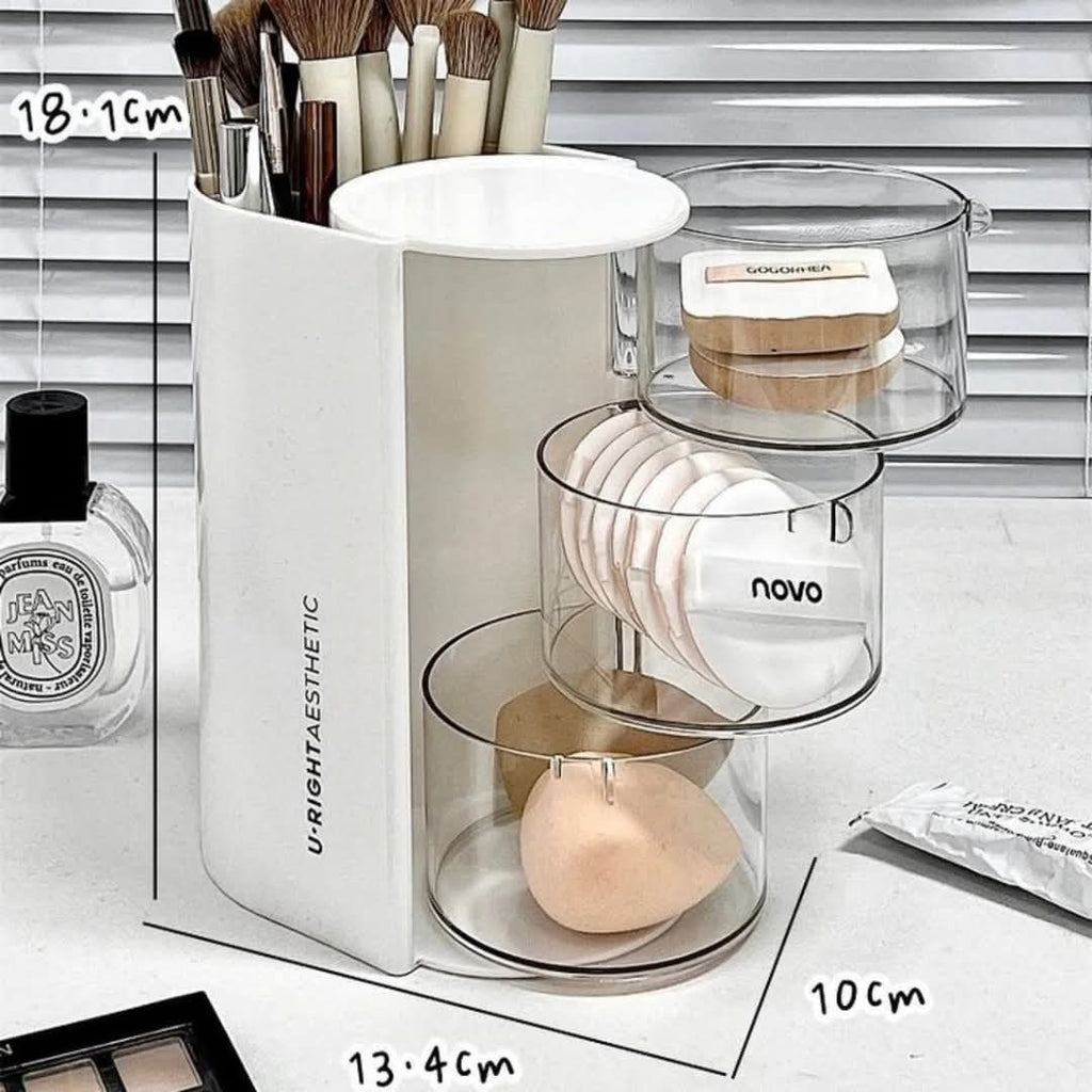 360 ROTATING DESKTOP COSMETICS ORGANIZER