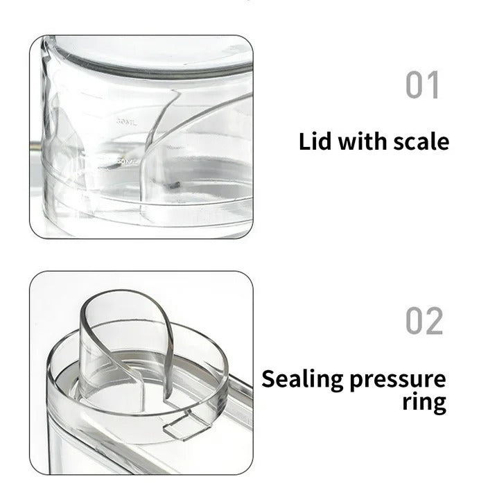 TRANSPARENT MULTIPURPOSE AIRTIGHT STORAGE CONTAINER