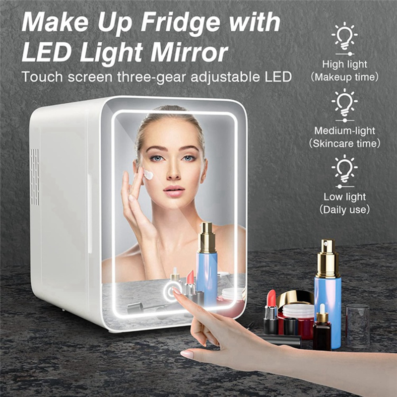 MINI MAKEUP FRIDGE: AC/DC COOLER & WARMER FOR BEAUTY & SKINCARE | HOME & CAR USE