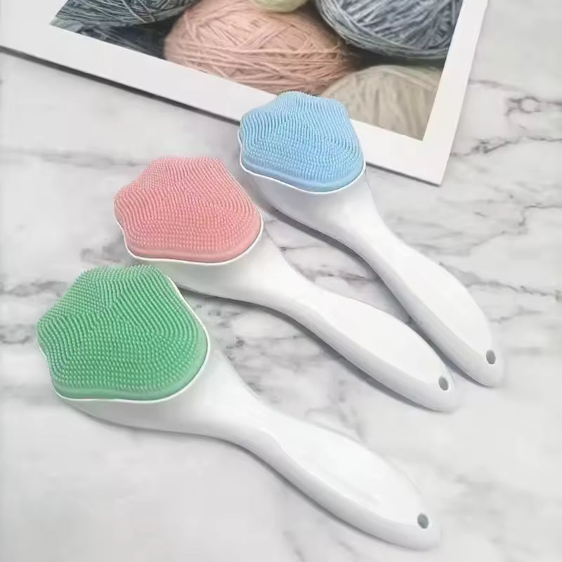 SOFT SILICONE FACIAL CLEANSING BRUSH – GENTLE SKIN CARE TOOL