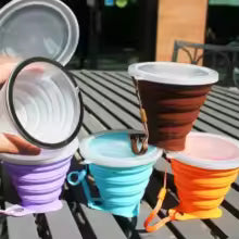 SILICONE FOLDABLE CUP – BPA-FREE PORTABLE WATER GLASS