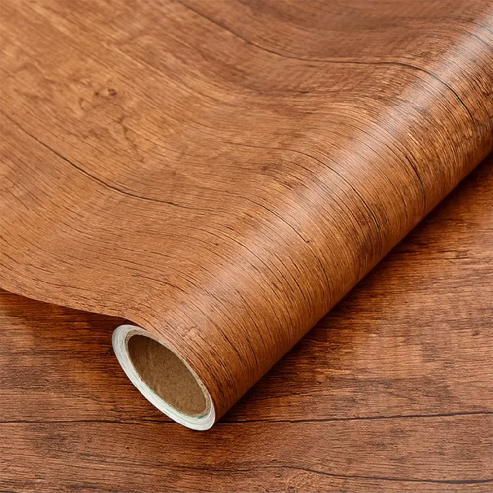 EASY APPLY WOOD GRAIN SELF ADHESIVE WALLPAPER