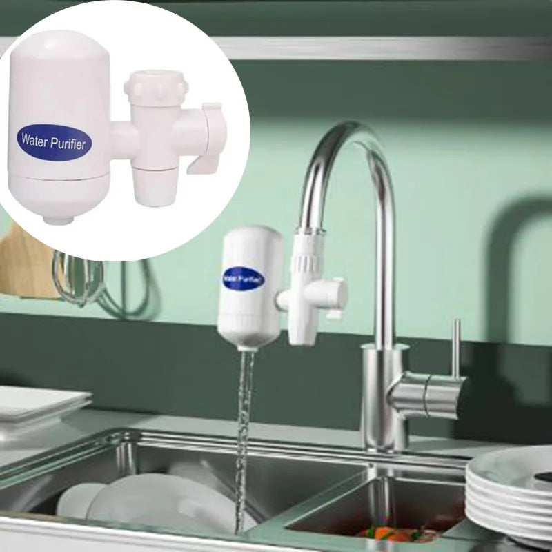 TAP WATER FAUCET WITH INTEGRATED WATER PURIFICATION SYSTEM