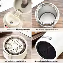 STAINLESS STEEL COFFEE THERMOS MUG – VACUUM SEALED